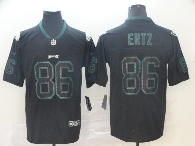 Men Philadelphia Eagles 86 Ertz Nike Lights Out Black Color Rush Limited NFL Jerseys